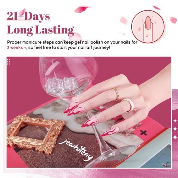 45PCS Gel Nail Polish Kit with U V Light 120W LED Nail Lamp 40 Colors - Picture 6 of 8